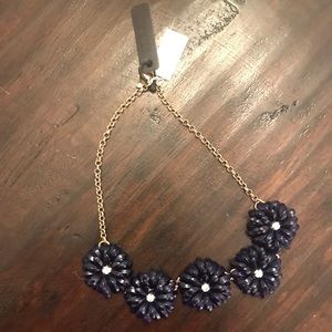 Navy Floral Jcrew necklace